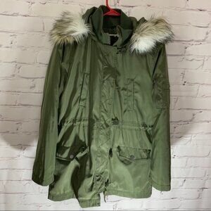 Garage green large winter jacket